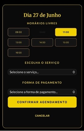 Tela de Escolha do Barbeiro